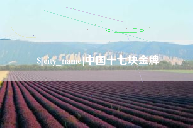 沂源中国十七块金牌