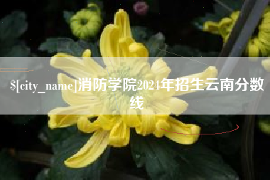 沂源消防学院2024年招生云南分数线