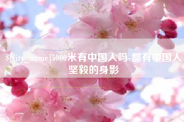 沂源5000米有中国人吗-都有中国人坚毅的身影