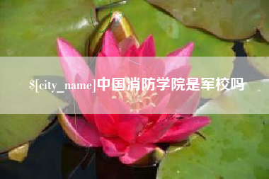 沂源中国消防学院是军校吗
