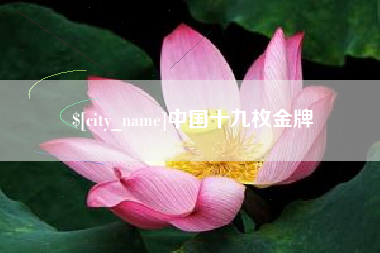 沂源中国十九枚金牌