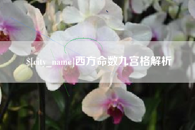 沂源西方命数九宫格解析