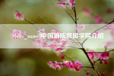 沂源中国消防救援学院介绍