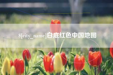 沂源白底红色中国地图