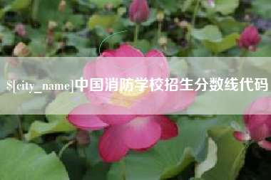 沂源中国消防学校招生分数线代码