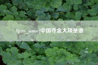 沂源中国夺金大项是谁