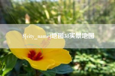 沂源地图3d实景地图