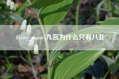 沂源九宫为什么只有八卦