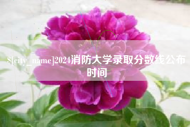 沂源2024消防大学录取分数线公布时间