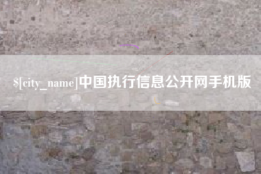 沂源中国执行信息公开网手机版