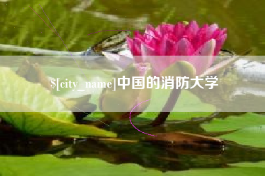 沂源中国的消防大学