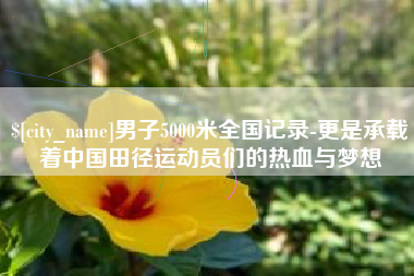 沂源男子5000米全国记录-更是承载着中国田径运动员们的热血与梦想