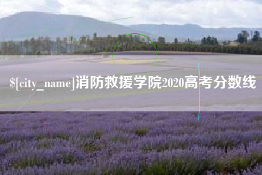 沂源消防救援学院2020高考分数线