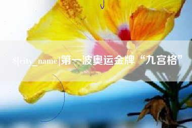 沂源第一波奥运金牌“九宫格”