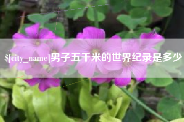 沂源男子五千米的世界纪录是多少