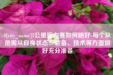 沂源5公里接力赛如何跑好-每个队员需从自身状态、装备、技术等方面做好充分准备
