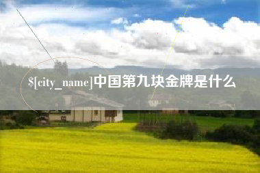 沂源中国第九块金牌是什么