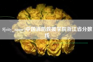 沂源中国消防救援学院浙江省分数线