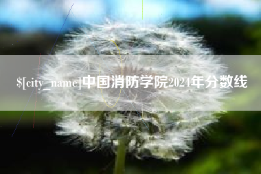 沂源中国消防学院2024年分数线
