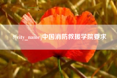 沂源中国消防救援学院要求