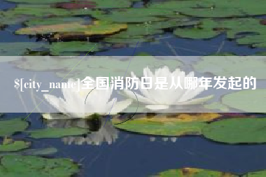沂源全国消防日是从哪年发起的
