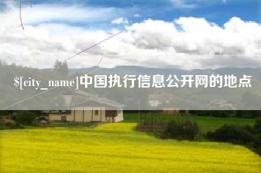 沂源中国执行信息公开网的地点
