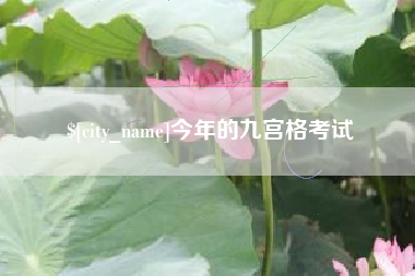 沂源今年的九宫格考试
