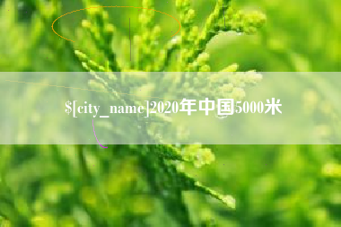 沂源2020年中国5000米