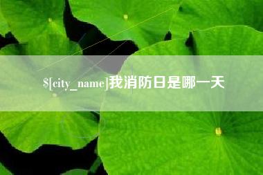沂源我消防日是哪一天