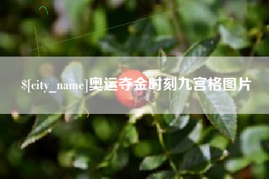 沂源奥运夺金时刻九宫格图片